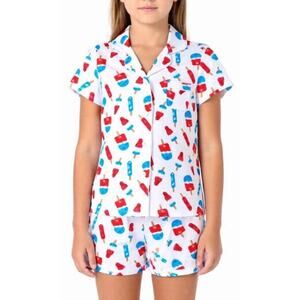 Hart+Land American Popsicles Patterned Organic Pima Cotton Women’s Pajama Set S